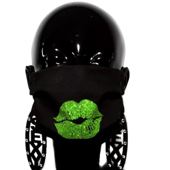 Sexy Red Lips Handmade Cotton Face Mask,Reuse/Wsh - Picture 6 of 7